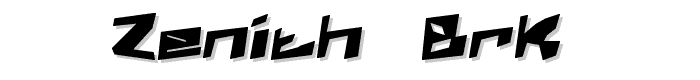 Zenith (BRK) font